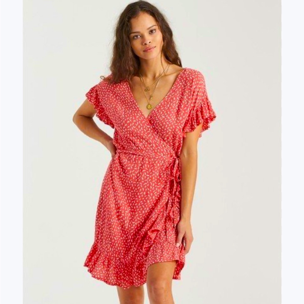 Billabong Wrap and Roll Dress Size M.